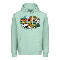 Seafoam Massachusetts State Map Premium Hoodie - RanaPortraitStore