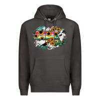 Smoke Massachusetts State Map Premium Hoodie - RanaPortraitStore