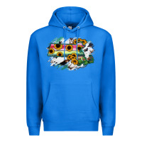 True Royal Massachusetts State Map Premium Hoodie - RanaPortraitStore