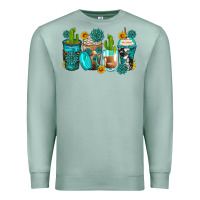 Seafoam gemstone coffee cups Premium Sweatshirt - Zillion Design Studio