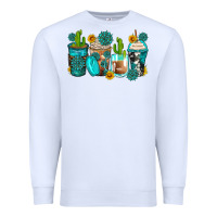 White gemstone coffee cups Premium Sweatshirt - Zillion Design Studio