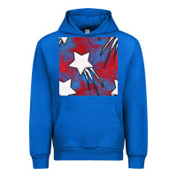Cobalt Glitter 4th Of July Seamless Pattern Urban Hoodie - BundleAndBundleShop