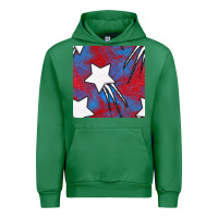 Emerald Glitter 4th Of July Seamless Pattern Urban Hoodie - BundleAndBundleShop