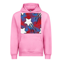 Fuchsia Pink Glitter 4th Of July Seamless Pattern Urban Hoodie - BundleAndBundleShop