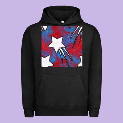 Glitter 4th Of July Seamless Pattern Urban Hoodie Designed By Bundleandbundleshop
