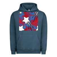 Pigment Midnight Navy Glitter 4th Of July Seamless Pattern Urban Hoodie - BundleAndBundleShop