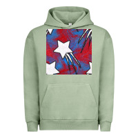 Pigment Oil Green Glitter 4th Of July Seamless Pattern Urban Hoodie - BundleAndBundleShop