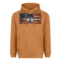 Meerkat Wolf with american flag and leopard Heavyweight Hoodie - RanaPortraitStore