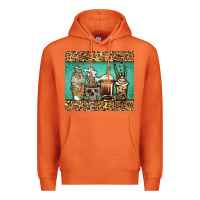 Carrot skeleton coffee cups Premium Hoodie - Jasminsmagicworld