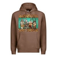 Chestnut skeleton coffee cups Premium Hoodie - Jasminsmagicworld