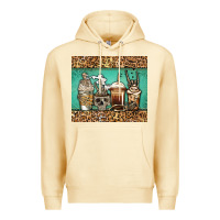 Pina Colada skeleton coffee cups Premium Hoodie - Jasminsmagicworld