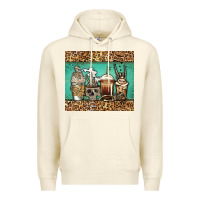 Sandshell skeleton coffee cups Premium Hoodie - Jasminsmagicworld