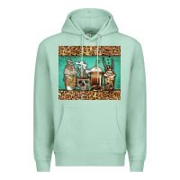 Seafoam skeleton coffee cups Premium Hoodie - Jasminsmagicworld
