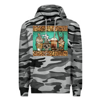 Slate Camo skeleton coffee cups Premium Hoodie - Jasminsmagicworld