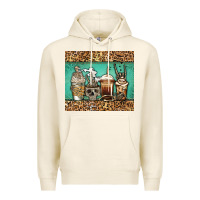 Tofu skeleton coffee cups Premium Hoodie - Jasminsmagicworld