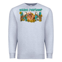 Heather Grey western golden retriever mom Premium Sweatshirt - texasbilliewilder