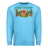 Ocean Blue western golden retriever mom Premium Sweatshirt - texasbilliewilder