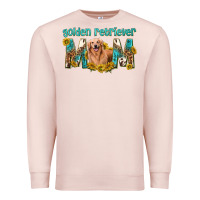 Pale Pink western golden retriever mom Premium Sweatshirt - texasbilliewilder