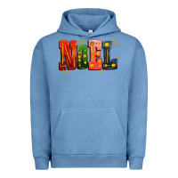 Pigment Pebble Blue noel Urban Hoodie - AdoDesignShop