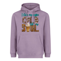 Lavender i like my coffee cold like my soul Heavyweight Hoodie - texasbilliewilder