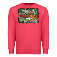 Cardinal merry and bright  dachshund with farm Premium Sweatshirt - RanaPortraitStore