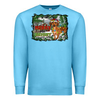 Ocean Blue merry and bright  dachshund with farm Premium Sweatshirt - RanaPortraitStore
