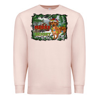 Pale Pink merry and bright  dachshund with farm Premium Sweatshirt - RanaPortraitStore