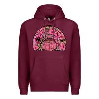 Burgundy pumpkin ribbon rainbow Premium Hoodie - JahusDesignShop