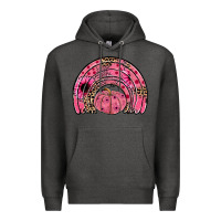 Charcoal Heather pumpkin ribbon rainbow Premium Hoodie - JahusDesignShop