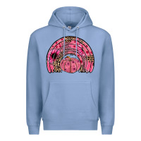 Colony Blue pumpkin ribbon rainbow Premium Hoodie - JahusDesignShop