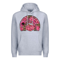 Heather Grey pumpkin ribbon rainbow Premium Hoodie - JahusDesignShop