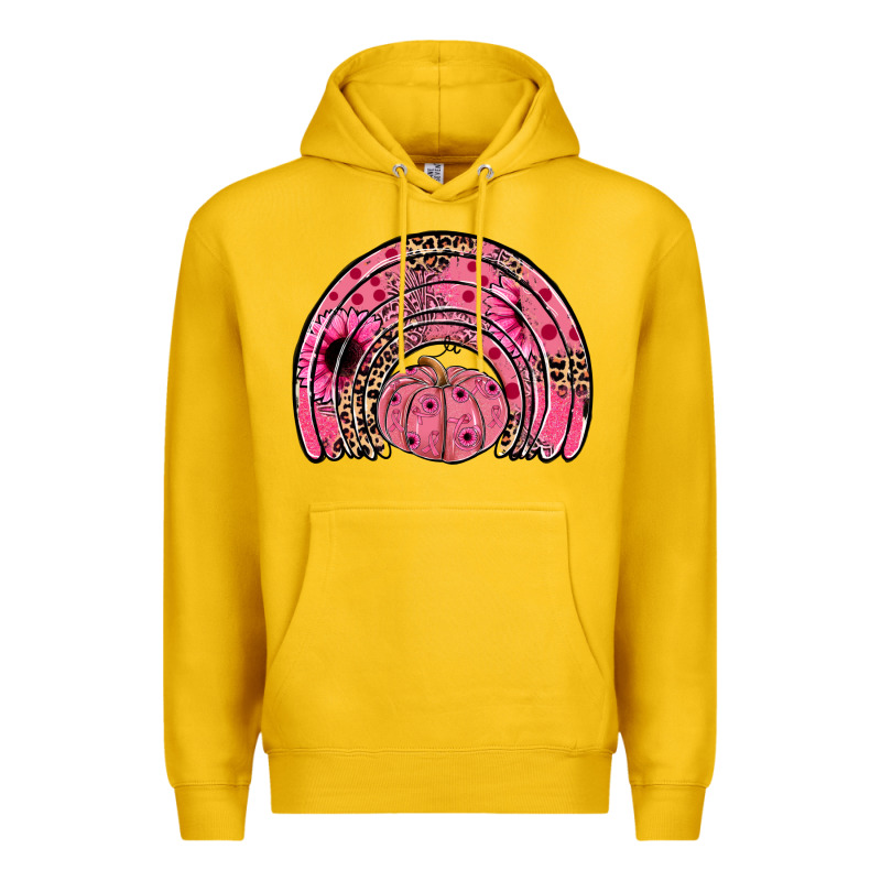Pumpkin Ribbon Rainbow Premium Hoodie by JahusDesignShop | Teevron