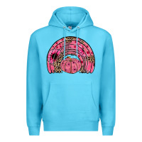 Ocean Blue pumpkin ribbon rainbow Premium Hoodie - JahusDesignShop