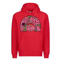 Red pumpkin ribbon rainbow Premium Hoodie - JahusDesignShop