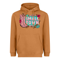Meerkat just a small town girl cowgirl boots Heavyweight Hoodie - texasbilliewilder