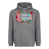 Storm just a small town girl cowgirl boots Heavyweight Hoodie - texasbilliewilder