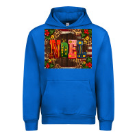 Cobalt noel mistletoe Christmas Urban Hoodie - AdoDesignShop