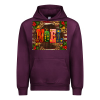 Mauve Wine noel mistletoe Christmas Urban Hoodie - AdoDesignShop