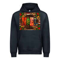 Navy noel mistletoe Christmas Urban Hoodie - AdoDesignShop