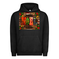 Pigment Black noel mistletoe Christmas Urban Hoodie - AdoDesignShop
