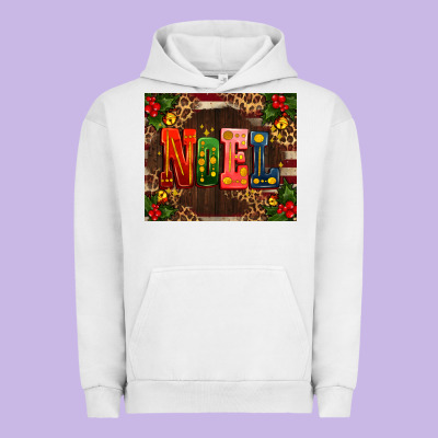 Noel Mistletoe Christmas Urban Hoodie Designed By Adodesignshop