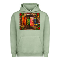 Pigment Oil Green noel mistletoe Christmas Urban Hoodie - AdoDesignShop