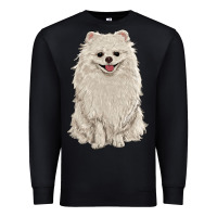 Black white pomeranian Premium Sweatshirt - RanaPortraitStore