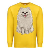 Lemon white pomeranian Premium Sweatshirt - RanaPortraitStore