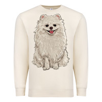 Sandshell white pomeranian Premium Sweatshirt - RanaPortraitStore