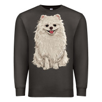 Smoke white pomeranian Premium Sweatshirt - RanaPortraitStore