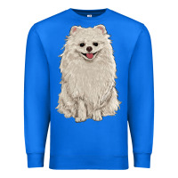 True Royal white pomeranian Premium Sweatshirt - RanaPortraitStore