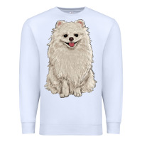 White white pomeranian Premium Sweatshirt - RanaPortraitStore