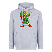 Heather Grey dabbing elf Heavyweight Hoodie - Zillion Design Studio