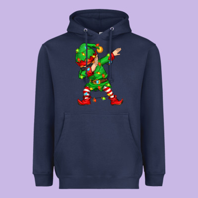 Dabbing Elf Heavyweight Hoodie Designed By Zillion Design Studio